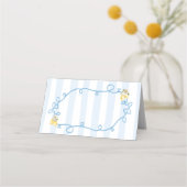 Lemon Blue Stripes Mediterraan Plaatskaartje (Voorkant)
