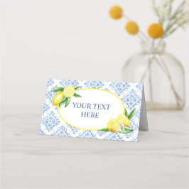 Lemon Blue Tegel Italiaanse Plaatskaart Plaatskaartje