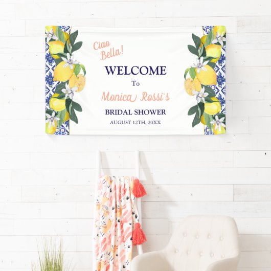 Lemon Blue Tegels Ciao Bella Bruidsdiner Spandoek (Insitu)