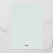 Lemon Blue Whimy Lijst La Dolce Vita Vrijgezellenf Folie Uitnodiging (Achterkant)