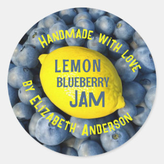 Lemon & Blueberry Jam Ronde Sticker