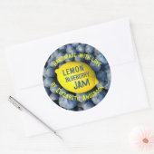 Lemon & Blueberry Jam Ronde Sticker (Envelop)