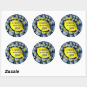 Lemon & Blueberry Jam Ronde Sticker (Vel)