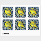 Lemon & Blueberry Jam Square Sticker (Vel)