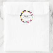 Lemon Body Butter Bath Branding Packaging Ronde Sticker (Tas)