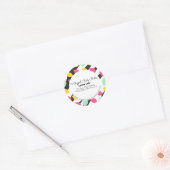 Lemon Body Butter Bath Branding Packaging Ronde Sticker (Envelop)