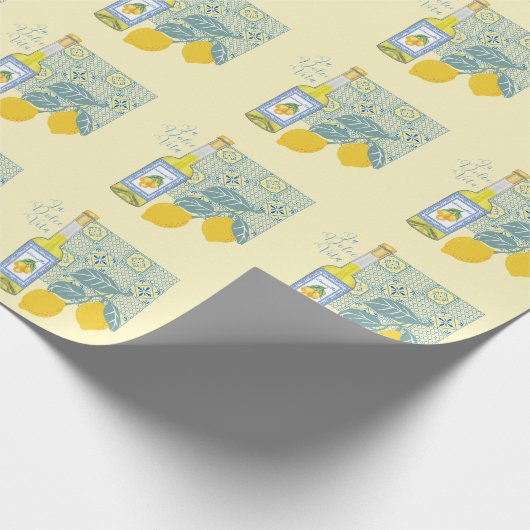 Lemon Boerderij Retro Cadeaupapier (Hoek)