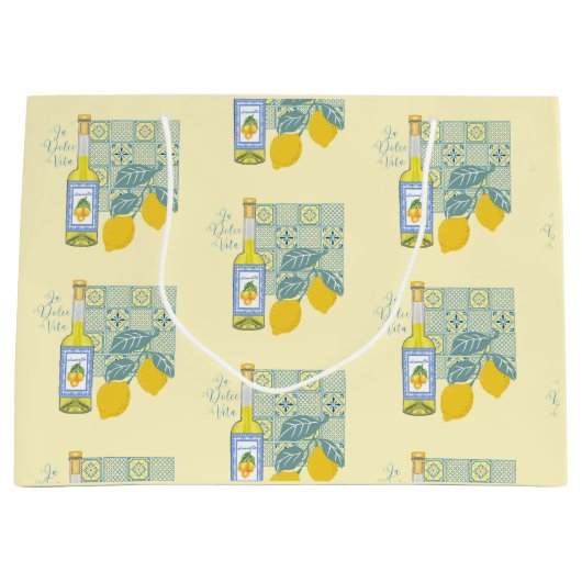 Lemon Boerderij Retro Groot Cadeauzakje (Voorkant)