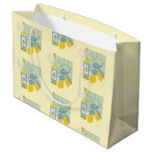 Lemon Boerderij Retro Groot Cadeauzakje (Achterkant Gekanteld)