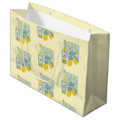 Lemon Boerderij Retro Groot Cadeauzakje (Voorkant Gekanteld)