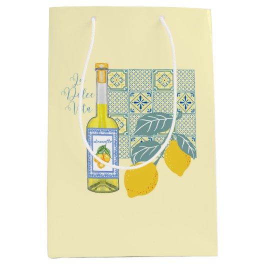 Lemon Boerderij Retro Medium Cadeauzakje (Voorkant)