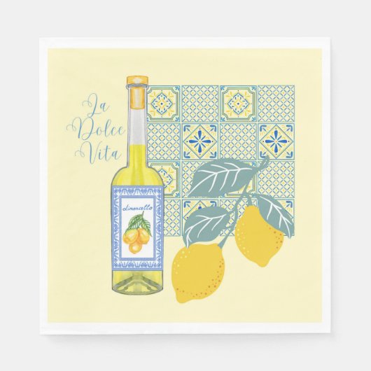 Lemon Boerderij Retro Servet (Voorkant)