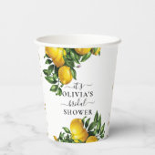 Lemon Boho Vrijgezellenfeest Papupups Papieren Bekers (Achterkant)