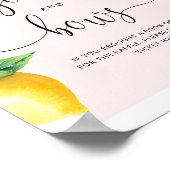 Lemon Books and Bows Baby Shower Poster (Hoek)
