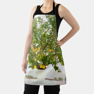 Lemon-boom in Positano #1 #reis #muur #art Schort