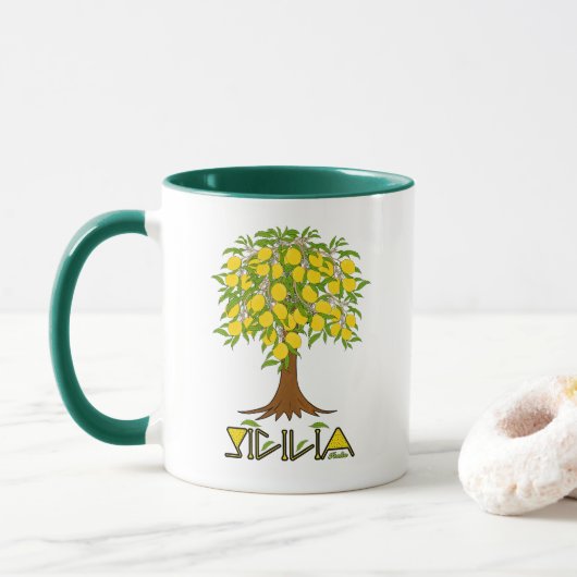 Lemon-boom Mok (Met donut)