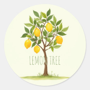 Lemon-boom Ronde Sticker