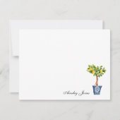 Lemon boom topiary Illustration Notes Bedankkaart (Voorkant)