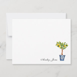 Lemon boom topiary Illustration Notes Bedankkaart