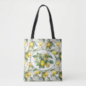 Lemon Boom Waterverf Art Tote Bag (Voorkant)