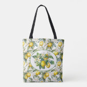  Lemon Boom Waterverf Art Tote Bag (Achterkant)