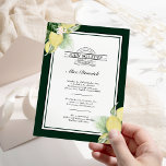 Lemon Border Green Main Squeeze Vrijgezellenfeest Kaart<br><div class="desc">Dit Lemon Border Green Main Squeeze Bridal Shower Invitation design is een briljante keuze voor het creëren van een elegante en mooie esthesie voor je bruiloft of een andere speciale gelegenheid. Klassiek wit met verfijnde zwarte typografie en schitterende kalligrafie is een toonbeeld van moderne, maar traditionele stijl. Donkere groene randen...</div>