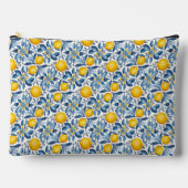 Lemon Botanical Blue and Yellow Summer Print Etui (Voorkant)