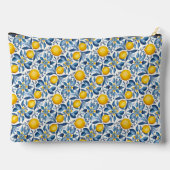 Lemon Botanical Blue and Yellow Summer Print Etui (Achterkant)