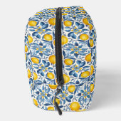 Lemon Botanical Blue and Yellow Summer Print Toilettasje (Rechts)