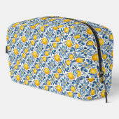 Lemon Botanical Blue and Yellow Summer Print Toilettasje (Rechterhoek)