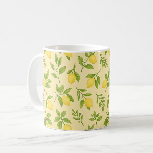 Lemon Botanical Klassieke Mok (Voorkant links)