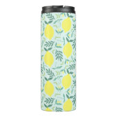Lemon botanical monogram patroonthermotumbler thermosbeker (Achterkant)