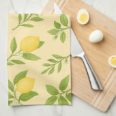 Lemon Botanical  Theedoek (Quarter Fold)