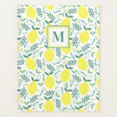 Lemon botanisch monogram patroon planner (Voorkant)