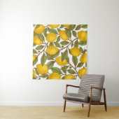 Lemon botanisch naadloos patroon wandkleed (In Situ (horizontaal))