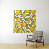 Lemon botanisch naadloos patroon wandkleed (In situ)
