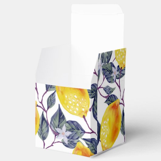 Lemon Botanische Bath Bomb Packaging Cadebox Bedankdoosjes (Geopend)