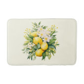 Lemon Bouquet with White Blossoms Badmat (Voorkant)