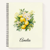Lemon Bouquet with White Blossoms Notitieboek (Voorkant)