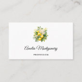 Lemon Bouquet with White Blossoms Visitekaartje (Voorkant)