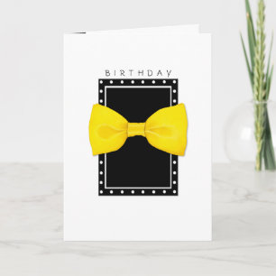 Lemon Bowtie Birthday Kaart