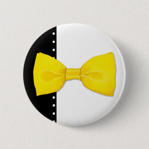 Lemon Bowtie Button