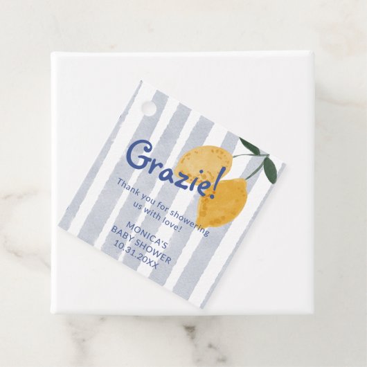 Lemon Boy Baby shower gunst Dank u Bedankjes Labels (In situ)