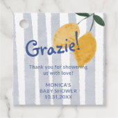 Lemon Boy Baby shower gunst Dank u Bedankjes Labels (Voorkant)