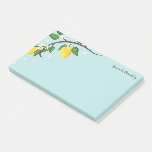Lemon Branch - Aangepaste naam Post-it® Notes (Schuin)