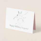 Lemon Branch Botanical Birthday Real Folie Card Folie Kaarten (Voorkant)