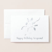 Lemon Branch Botanical Birthday Real Folie Card Folie Kaarten (Voorkant met envelop)