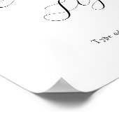 Lemon Branch en Greenery Custom Text Sign Poster (Hoek)