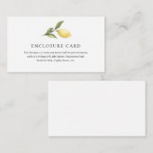 Lemon Branch Enclosure Kaart (Voorkant / Achterkant)