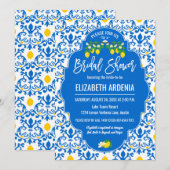 Lemon Branch Geel Blauw Vrijgezellenfeest Kaart (Voorkant / Achterkant)